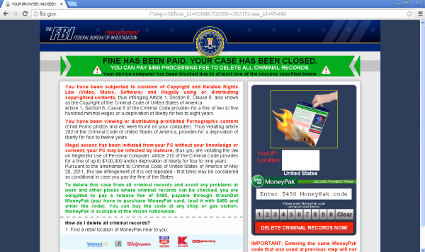 Ransomware demands additional payment to delete 'criminal records'