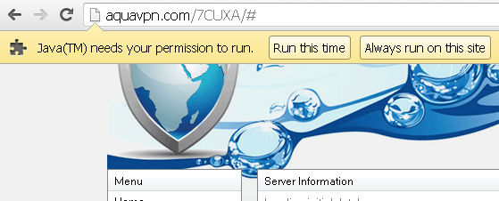 Java wants your permission...