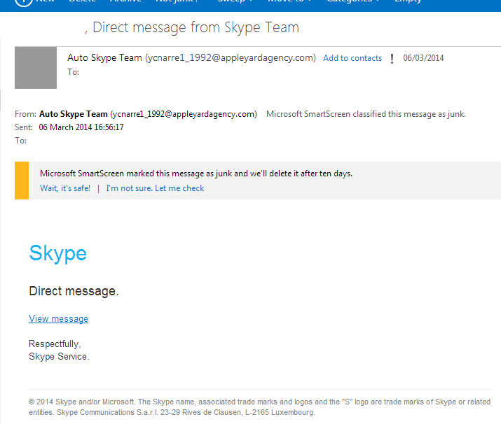 Skype Spam