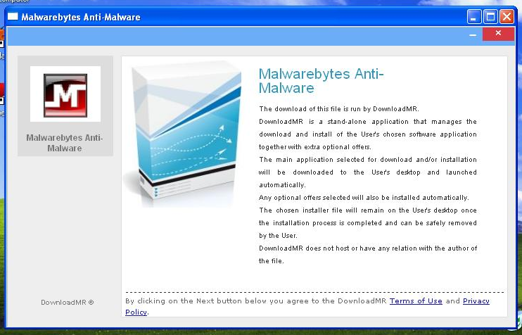 Sample of MBAM Installation GUI (from malwr.com)