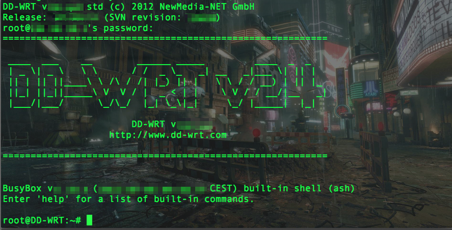 DD-WRT access via SSH