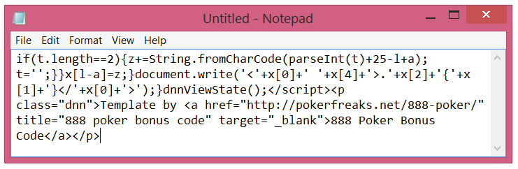SEO spam code