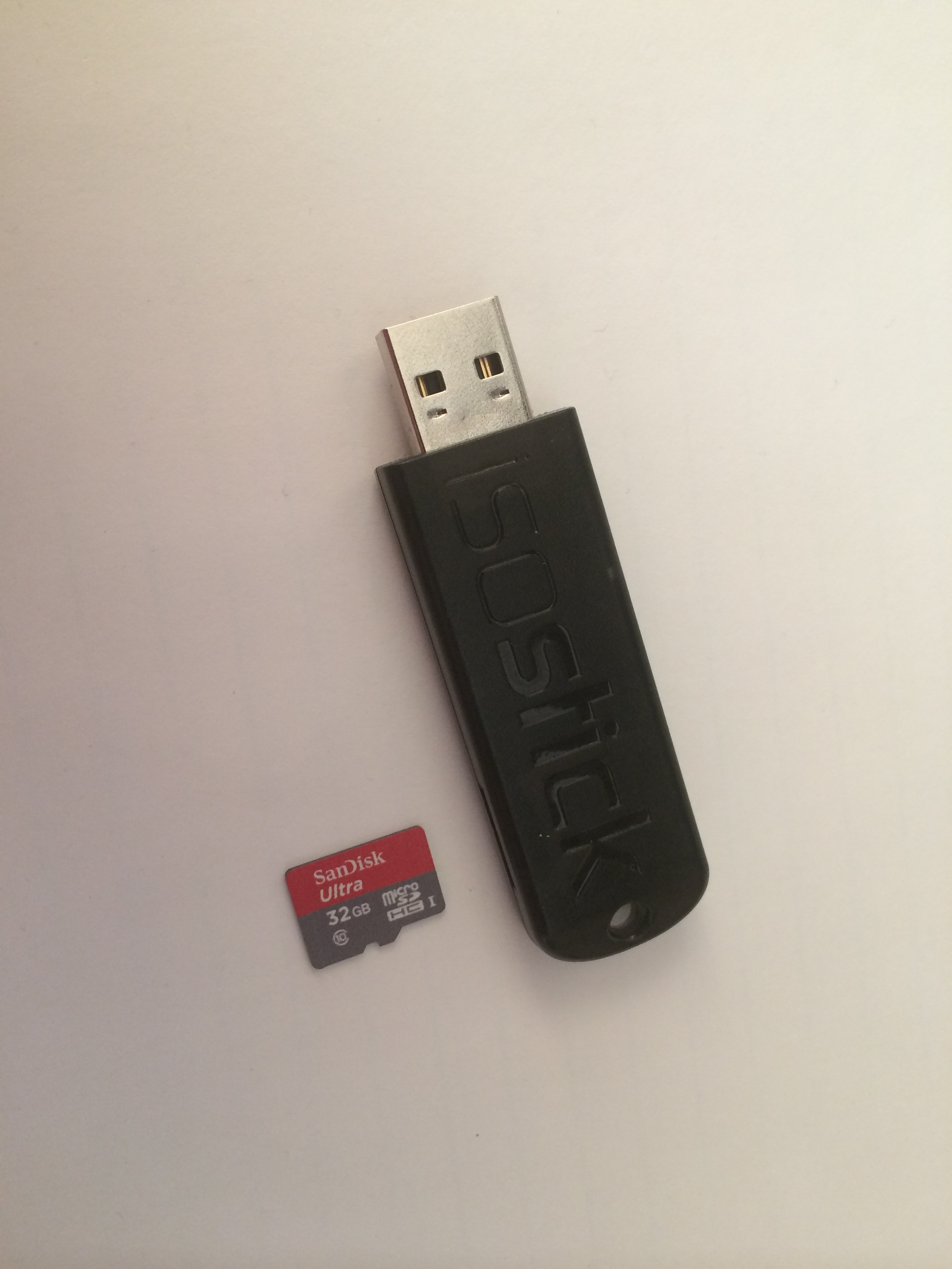 ISOSTICK with a Micro SD card.