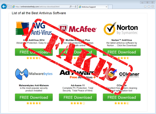 Tech Support scammers rip big brand security software with fake warnings