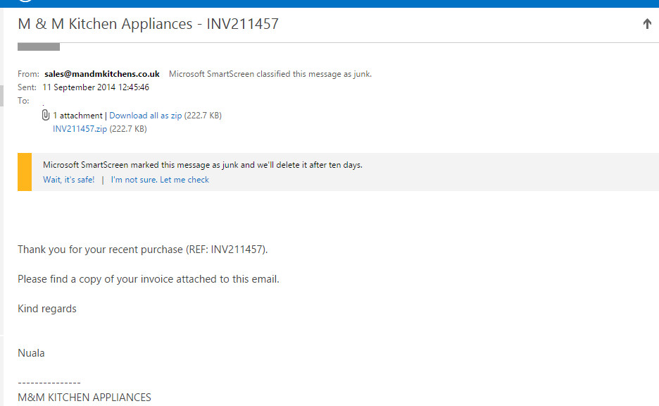 Fake Kitchen Mail