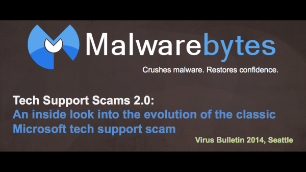 Tech Support Scams exposed at VB2014