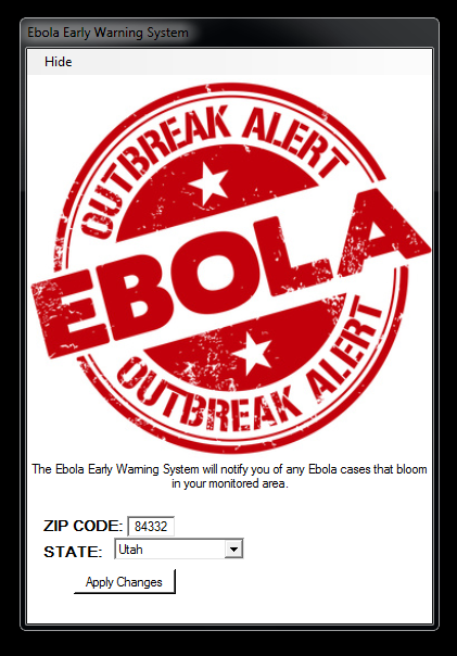 Ebola Outbreak Alert GUI