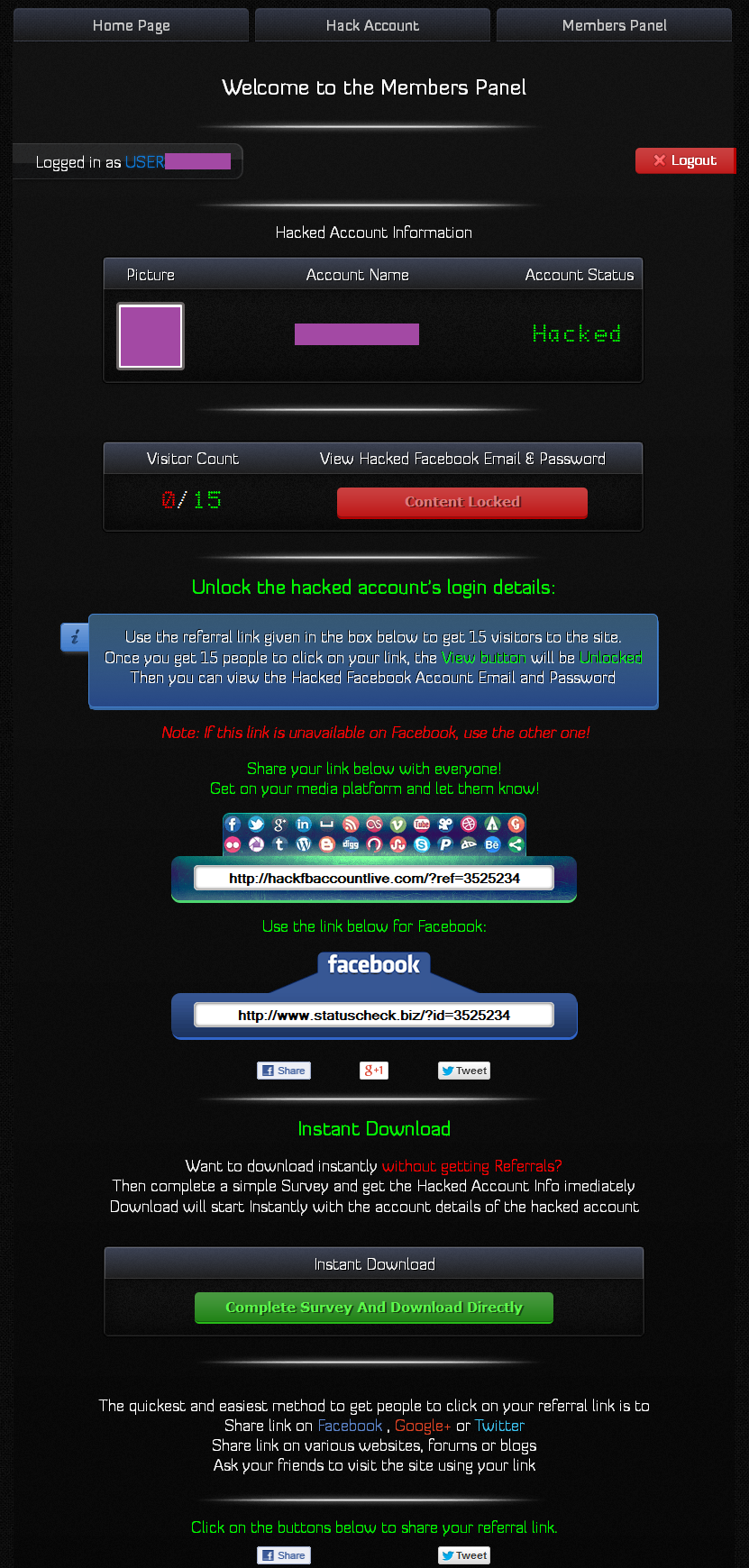 Hacking online prank website