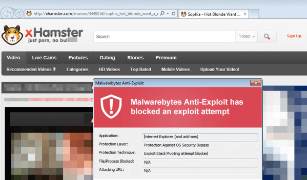 Malvertising Strikes on Adult Site xHamster Again