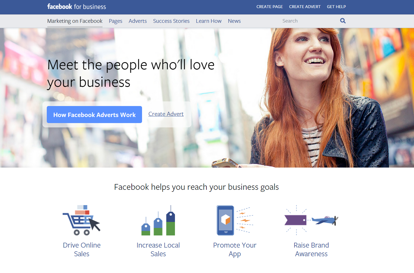 Screenshot of of the official