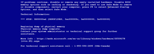 Tech support scams and the Blue Screen of Death