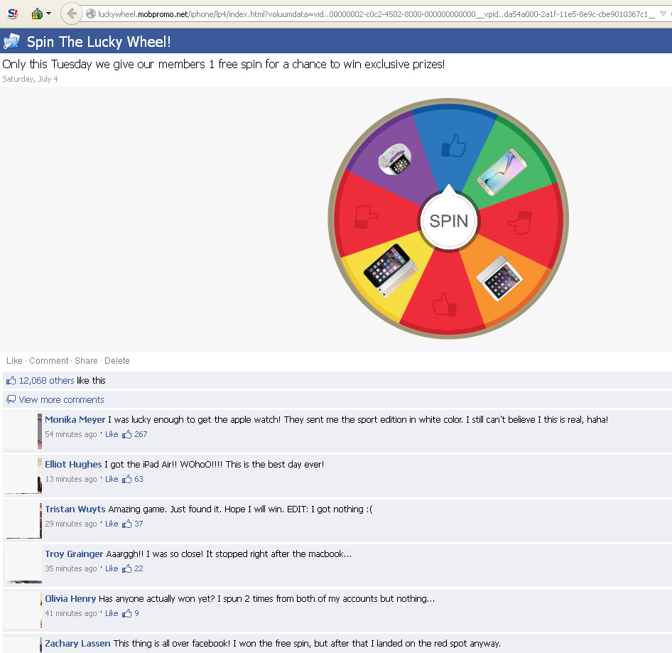 Spin The Wheel POP-UP Scam - Removal and recovery steps (updated)