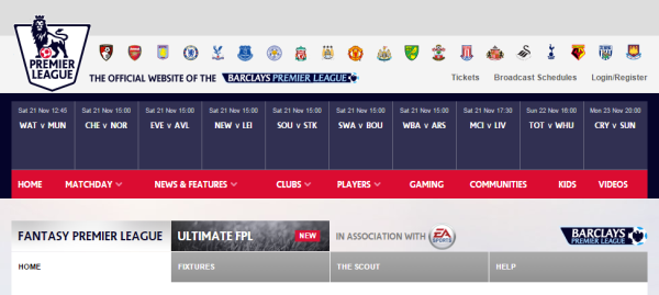Official Premier League Fantasy Website Pushes Malvertising