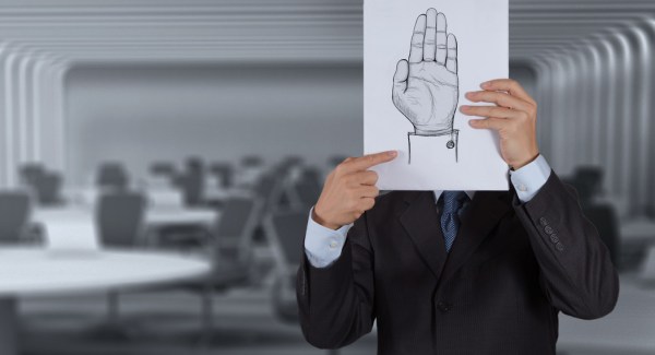 businessman show poster of  Hand raised with MY VOTE text as concept