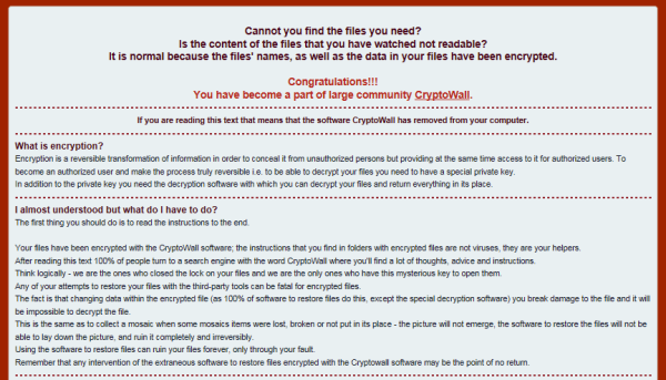 Malvertising Campaign via Pop-under Ads Sends CryptoWall 4