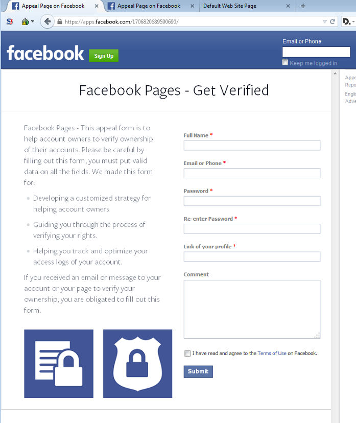 Facebook pages - get verified
