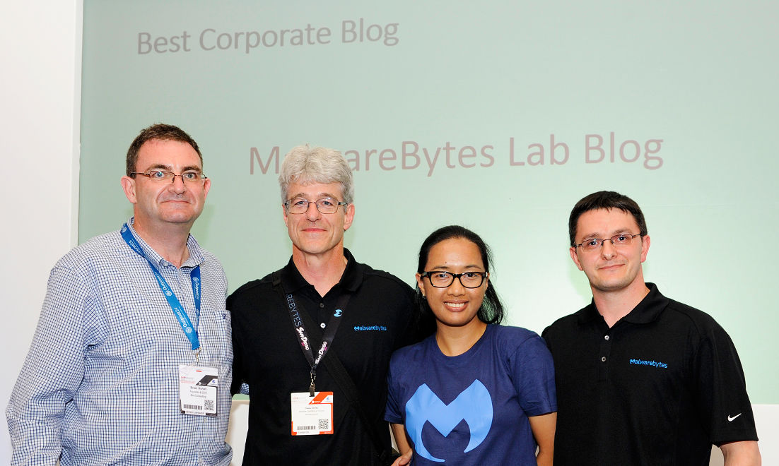2016 best corporate blog: Malwarebytes