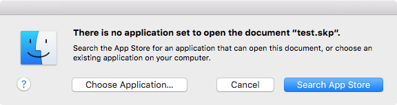 no app for file - Apple