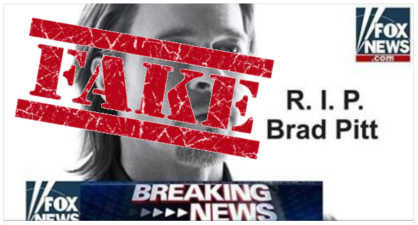 Brad Pitt subject of new hoax after split with Jolie