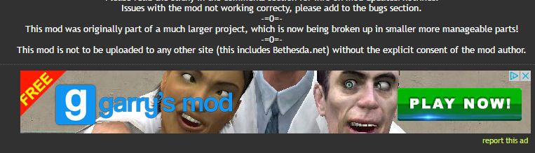 mod advert