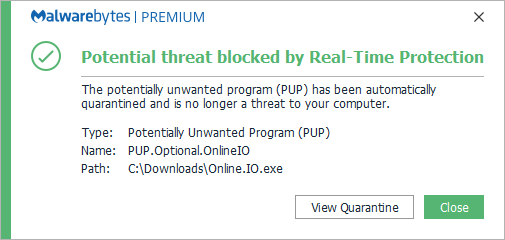 block PUP.Optional.OnlineIO