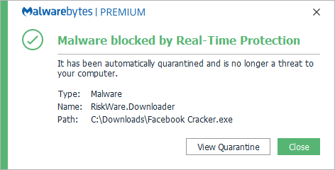 block Riskware.Downloader
