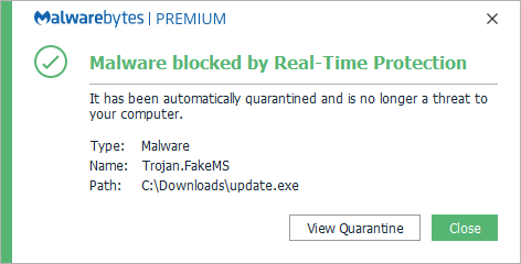 block Trojan.FakeMS
