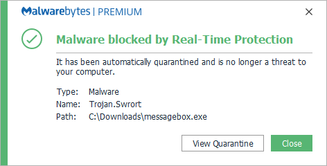 block Trojan.Swrort
