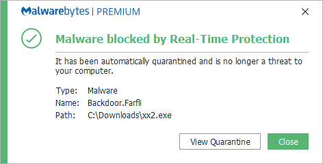 block Backdoor.Farfli