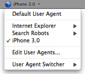 Change the User agent 