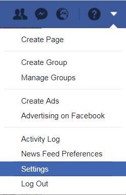 Facebook settings