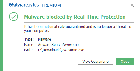 block Adware.SearchAwesome