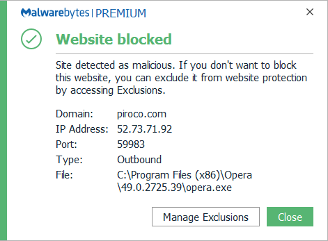 blocked URL