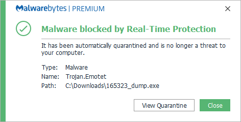 block Trojan.Emotet