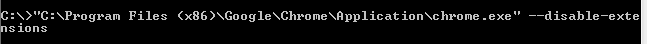 run chrome without extensions