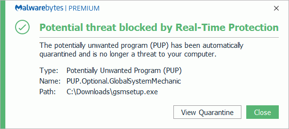 blocking installer