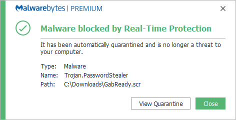 block Trojan.PasswordStealer