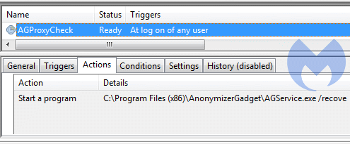 Scheduled Task AnonymizerGadget