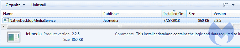 installed JetMedia