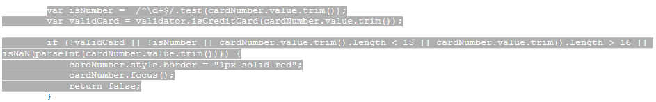 Validation check