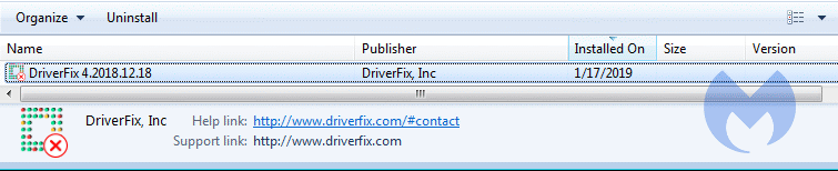 DriverFix installed