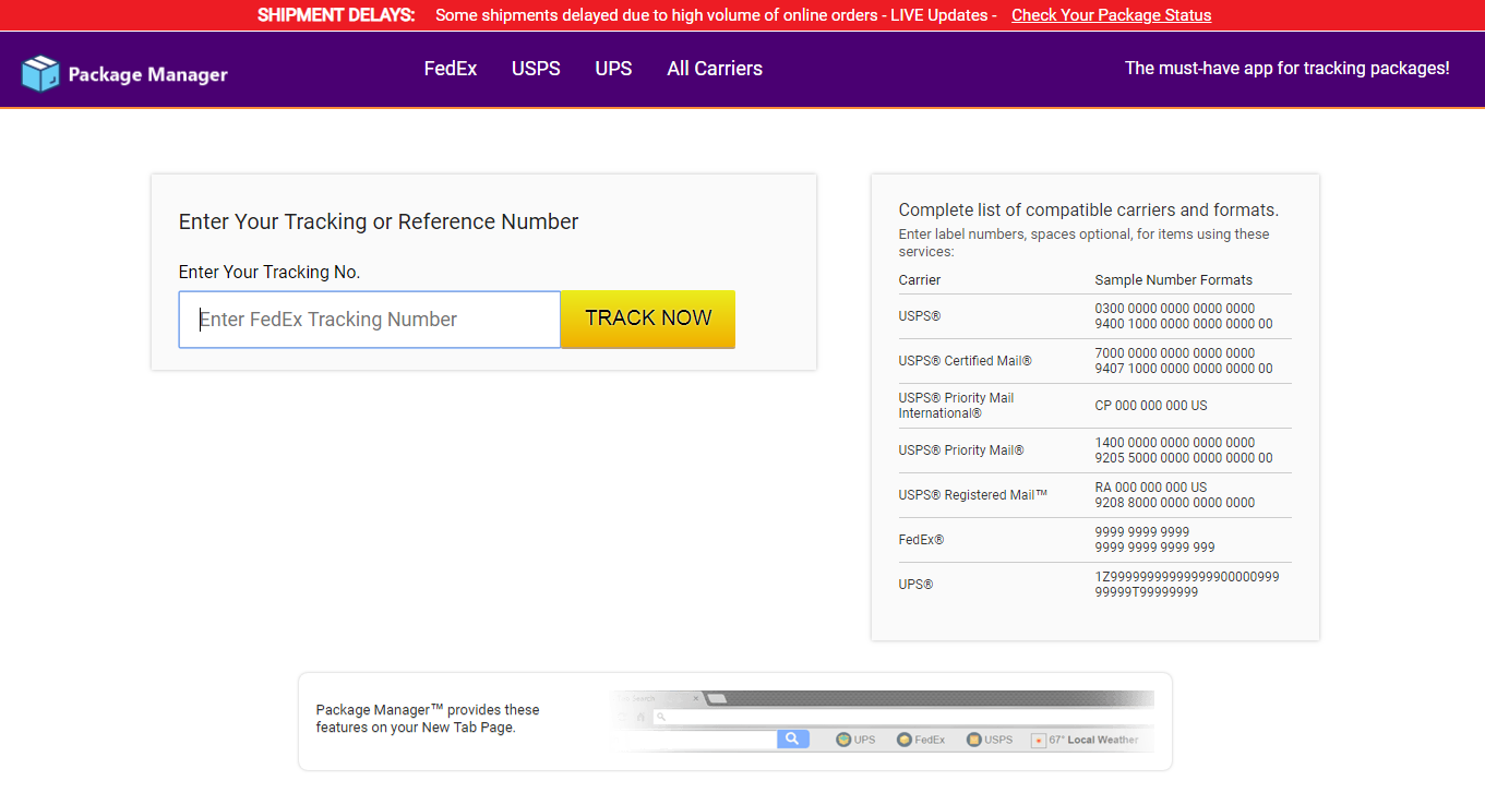 site Adware.Newtab