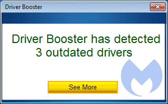 Driver Booster warning