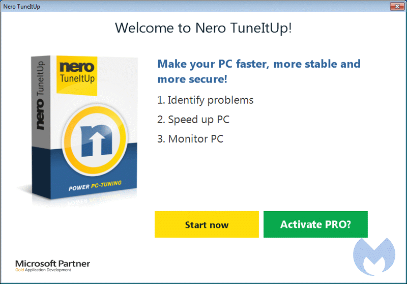 installing Nero TuneItUp