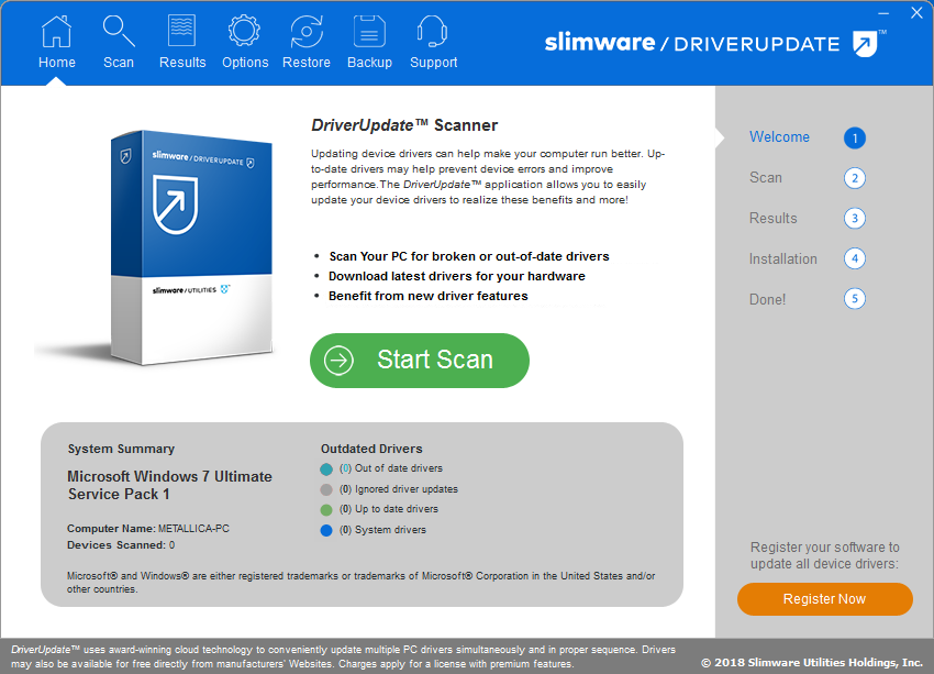 GUI Slimware DriverUpdate