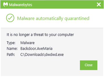 block Backdoor.AveMaria
