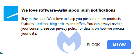 ashampoo.com notifications