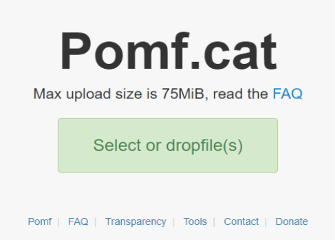 pomf.cat site