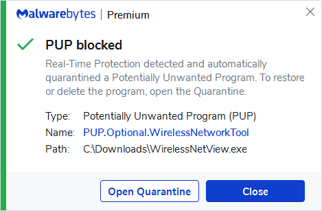 block PUP.Optional.WirelessNetworkTool