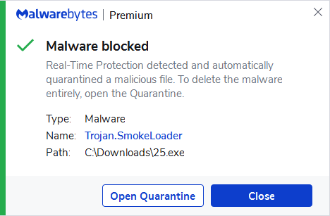 block Trojan.SmokeLoader